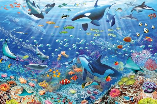 Ravensburger Puzzle 17444 Bunter Unterwasserspaß - 3000 Teile Puzzle für Erwachsene und Kinder ab 14 Jahren von Ravensburger