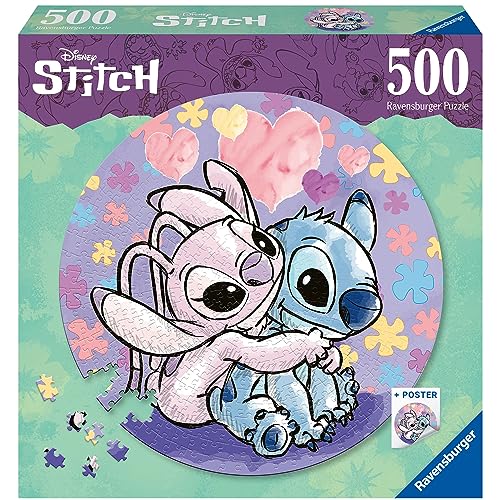 Ravensburger Puzzle 17581 - Stitch - 500 Teile Rundpuzzle für Erwachsene und Kinder ab 14 Jahren von Ravensburger Puzzle
