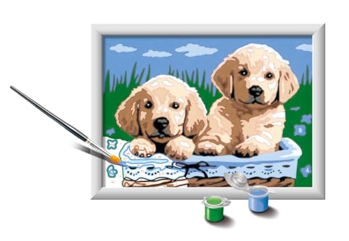 Ravensburger 28931 Paint by Numbers CreArt Serie und Hunde Retriever kreatives Spiel, Einzelbett, Mehrfarbig, 24 x 18 cm von Ravensburger