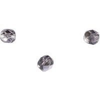 RAYHER 14201606 Glas Schliffperle, 6mm ø, silber halb opak, Dose 50Stück von RAYHER®