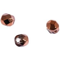 RAYHER 14201638 Glas Schliffperle, 6mm ø, kupfer halb opak, Dose 50Stück von RAYHER®
