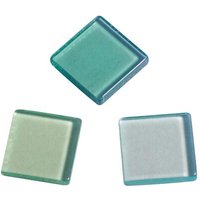 RAYHER 14540414 Acryl-Mosaik, 1x1 cm, transparent, lindgrün, SB-Box ca. 205 Stück / 50g von RAYHER®