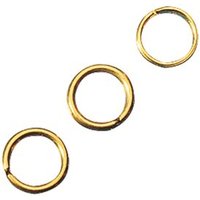 RAYHER 2224606 Ringel, 8mm ø, gold, 1mm, SB-Btl 20Stück von RAYHER®