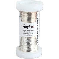 RAYHER 2402500 Silberdraht mit Kupferkern, 0,30 mm ø, Spule 100 m von RAYHER®
