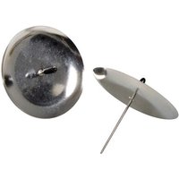 RAYHER 2515222 Adventskranz-Kerzenhalter, 8cm ø, silber, 4 Stück von RAYHER®