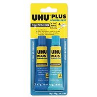 RAYHER 3343500 UHU Plus Schnellfest, bestehend aus Binder+Härter in einer Box von RAYHER®