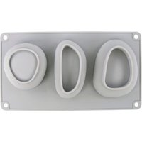 RAYHER 36107000 Silikon-Gießform Steine groß, 14,5 x 26 x 3,5 cm, 3 Formen von RAYHER®