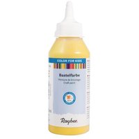 RAYHER 38957160 Kinder-Bastelfarbe, zitrone, Flasche 250 ml von RAYHER®