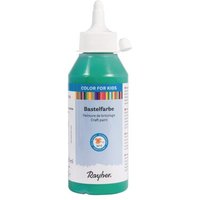 RAYHER 38957426 Kinder-Bastelfarbe, immergrün, Flasche 250 ml von RAYHER®