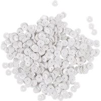 RAYHER 3927002 Pailletten, gewölbt, 6 mm ø, weiß, SB-Box 4000 Stück von RAYHER®