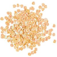 RAYHER 3927095 Pailletten, gewölbt, 6mm ø, irisierend gelb, SB-Box 4000Stück von RAYHER®