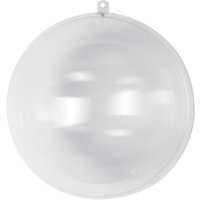 RAYHER 3945737 Plastik-Kugel, 2tlg., 20 cm ø, kristall von RAYHER®