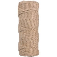 RAYHER 4200131 Jutegarn, 4fach, 3,5mm ø, natur, Spule 50m von RAYHER®