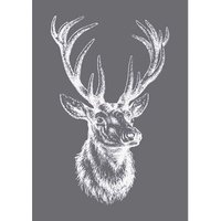 RAYHER 45062000 Siebdruck-Schablone Edelhirsch, DIN A5, 1 Schablone + 1 Rakel von RAYHER®