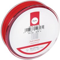 RAYHER 5151102 Taftband mit Webkante, weiß, 10mm, Rolle 50m von RAYHER®