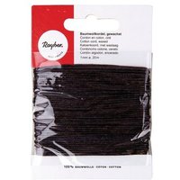 RAYHER 5169105 Baumwollkordel, gewachst, dunkelbraun, 1 mm, 20 m von RAYHER®