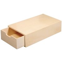 RAYHER 62601000 Holz Schatulle natur, 20 x 10 x 5cm, ausziehbares Innenfach von RAYHER®