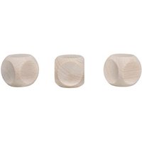RAYHER 62713505 Holzwürfel FSC 100%, natur, 30x30mm, SB-Btl 3Stück von RAYHER®
