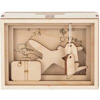 RAYHER 62920505 Holz 3D Geschenkbox"Journey",FSCMixCred., natur, 11,5x8,5x5cm, 12 tlg. Bausatz, Box 1Set von RAYHER®