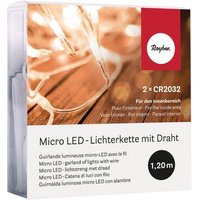 RAYHER 69144000 Micro LED-Lichterkette mit Draht, 120cm, 10 Lichter, SB-Box 1Stück von RAYHER®