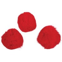 RAYHER 7651318 Pompons, rot, 20 mm, SB-Btl. 50 Stück von RAYHER®