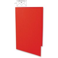 RAYHER 80410284 Karte B6, HD, uni, FSC Mix Credit, kardinalrot, 232x168mm, 220g/m2 von RAYHER®