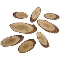 RAYHER 85287000 Pinien-Scheiben oval, Größe: 4cm-8cm, SB-Btl 100g von RAYHER®