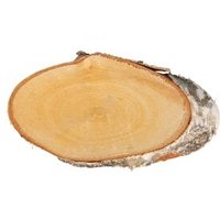 RAYHER 85439000 Birken Scheibe oval natur, ø 21-23 cm x 2 cm Höhe, 1 Stück von RAYHER®