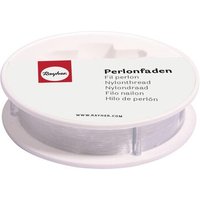 RAYHER 8900400 Perlonfaden transparent, 0,35mm ø, Reißfest 5kg,Hängelast 1kg, Rolle 50m von RAYHER®