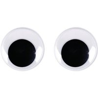 RAYHER 8917900 Plastik-Wackelaugen zum Kleben, 40mm ø, SB-Btl 6Stück von RAYHER®