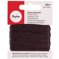 RAYHER 8947305 Schmuckkordel, d.braun, ø 1 mm, SB-Karte 20 m von RAYHER®