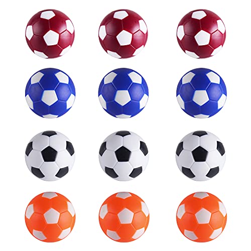RAYNA GAMES 12 Stück Kickerbälle, reguläre Größe, Tischfußball (32mm, Vielfarbigkeit) von RAYNA GAMES