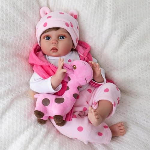 RBDTUYT Reborn Puppe Lebensecht 22 Zoll 55cm Weiches Vinyl-Silikon Wie Echt Babypuppe Reborn Baby Mädchen Realistisch Neugeborene Mädchen RBDTUYT Reborn Puppe Lebensecht 22 Zoll 55cm Weiches Vinyl-Silikon Wie Echt Babypuppe Reborn Baby Mädchen Realistisch Neugeborene Mädchen von RBDTUYT