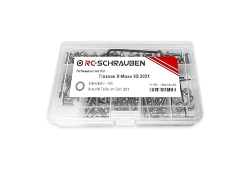 Schrauben-Set für den Traxxas X-Maxx 8S 2021 Edelstahl von RC-Schrauben