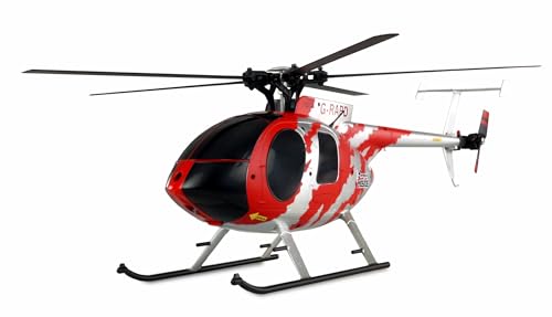 RC Helikopter MD500E brushless 4-Kanal 325mm Helikopter 6G RTF rot/Silber von RC Toys Pleyer