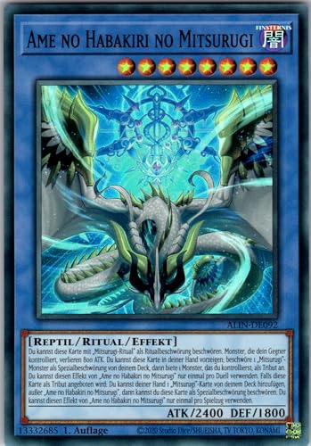 AME no Habakiri no Mitsurugi - ALIN-DE092 - Super Rare - 1. Auflage - Deutsch - Yugioh - Alliance Insight - mit RC-Fieldcenter AME no Habakiri no Mitsurugi - ALIN-DE092 - Super Rare - 1. Auflage - Deutsch - Yugioh - Alliance Insight - mit RC-Fieldcenter von RC