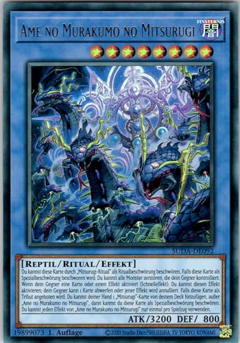 AME no Murakumo no Mitsurugi - SUDA-DE092 - Ultra Rare - 1. Auflage - Deutsch - Yugioh - Supreme Darkness - mit RC-Fieldcenter von RC