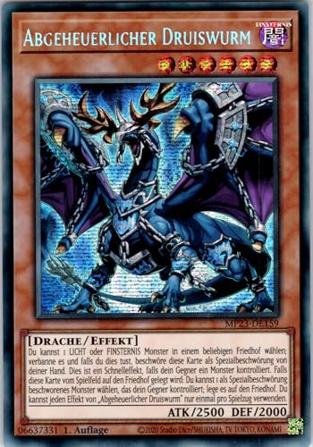 Abgeheuerlicher Druiswurm - MP23-DE159 - Secret Rare - 1. Auflage - Deutsch - Yugioh - 25th Anniversary Tin: Dueling Heroes Mega Pack - mit RC-Fieldcenter von RC