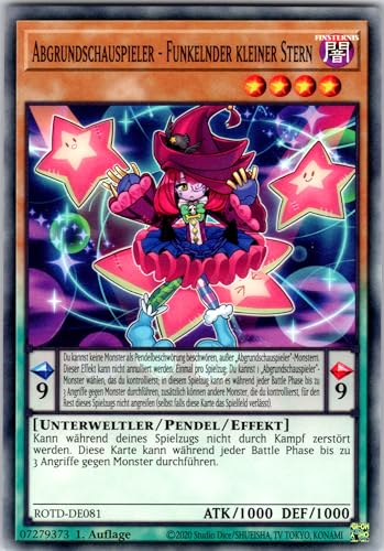 Abgrundschauspieler - Funkelnder Kleiner Stern - ROTD-DE081 - Common - 1. Auflage - Deutsch - Yugioh - Rise of The Duelist - mit RC-Fieldcenter von RC