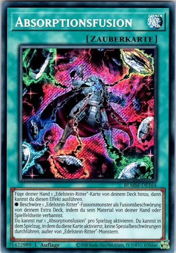 Absorptionsfusion - BLMM-DE164 - Secret Rare - 1. Auflage - Deutsch - Yugioh - Battles of Legend: Monster Mayhem - mit RC-Fieldcenter von RC