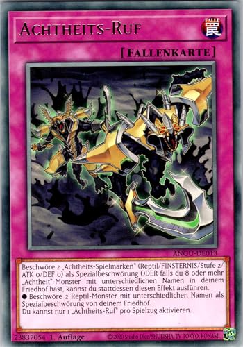 Achtheits-Ruf - ANGU-DE013 - Rare - 1. Auflage - Deutsch - Yugioh - Ancient Guardians - mit RC-Fieldcenter von RC