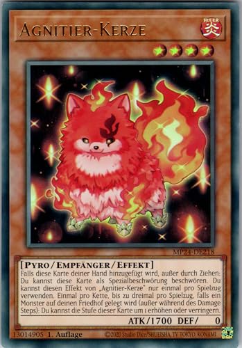 Agnitier-Kerze - MP24-DE218 - Ultra Rare - 1. Auflage - Deutsch - Yugioh - 25th Anniversary Tin: Dueling Mirrors - mit RC-Fieldcenter von RC