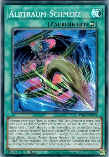 Albtraum-Schmerz - PHNI-DE054 - Super Rare - 1. Auflage - Deutsch - Yugioh - Phantom Nightmare - mit RC-Fieldcenter von RC
