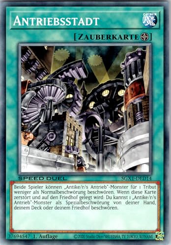 Antriebsstadt - SGX1-DED14 - Common - 1. Auflage - Deutsch - Yugioh - Speed Duel GX: Duel Academy Box - mit RC-Fieldcenter Antriebsstadt - SGX1-DED14 - Common - 1. Auflage - Deutsch - Yugioh - Speed Duel GX: Duel Academy Box - mit RC-Fieldcenter von RC