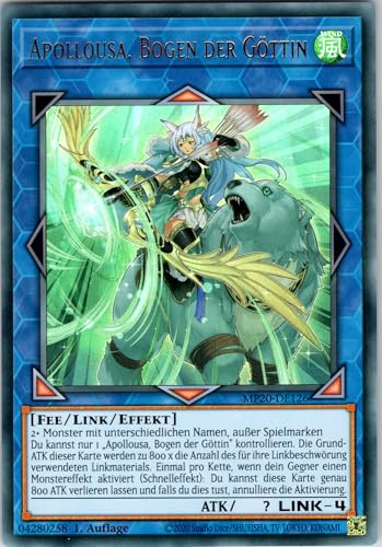 Apollousa, Bogen der Göttin - MP20-DE126 - Ultra Rare - 1. Auflage - Deutsch - Yugioh - 2020 Tin of Lost Memories - mit RC-Fieldcenter von RC