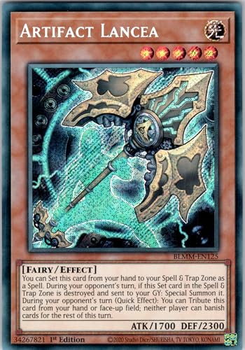 Artifact Lancea - BLMM-EN125 - Secret Rare - 1st Edition - English - Yugioh - Battles of Legend: Monster Mayhem - with RC Field Center von RC