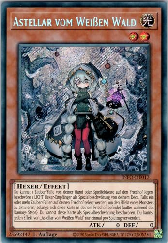 Astellar vom Weißen Wald - INFO-DE013 - Secret Rare - 1. Auflage - Deutsch - Yugioh - The Infinite Forbidden - mit RC-Fieldcenter Astellar vom Weißen Wald - INFO-DE013 - Secret Rare - 1. Auflage - Deutsch - Yugioh - The Infinite Forbidden - mit RC-Fieldcenter von RC