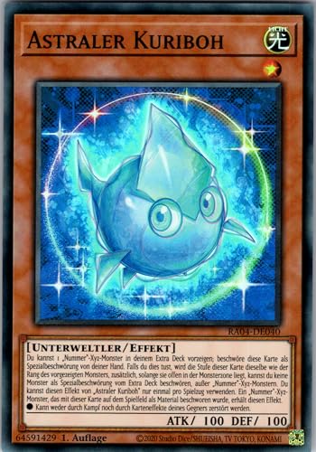 Astraler Kuriboh - RA04-DE040 - Super Rare - 1. Auflage - Deutsch - Yugioh - Quarter Century Stampede - mit RC-Fieldcenter Astraler Kuriboh - RA04-DE040 - Super Rare - 1. Auflage - Deutsch - Yugioh - Quarter Century Stampede - mit RC-Fieldcenter von RC