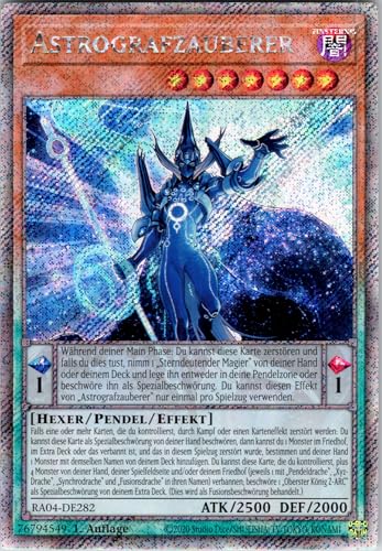 Astrografzauberer - RA04-DE282 - Platinum Secret Rare - 1. Auflage - Deutsch - Yugioh - Quarter Century Stampede - mit RC-Fieldcenter Astrografzauberer - RA04-DE282 - Platinum Secret Rare - 1. Auflage - Deutsch - Yugioh - Quarter Century Stampede - mit RC-Fieldcenter von RC