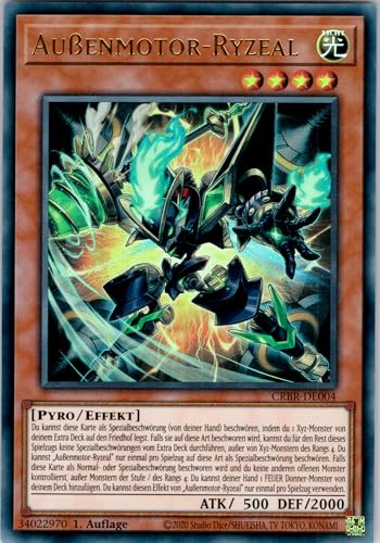 Außenmotor-Ryzeal - CRBR-DE004 - Ultra Rare - 1. Auflage - Deutsch - Yugioh - Crossover Breakers - mit RC-Fieldcenter von RC